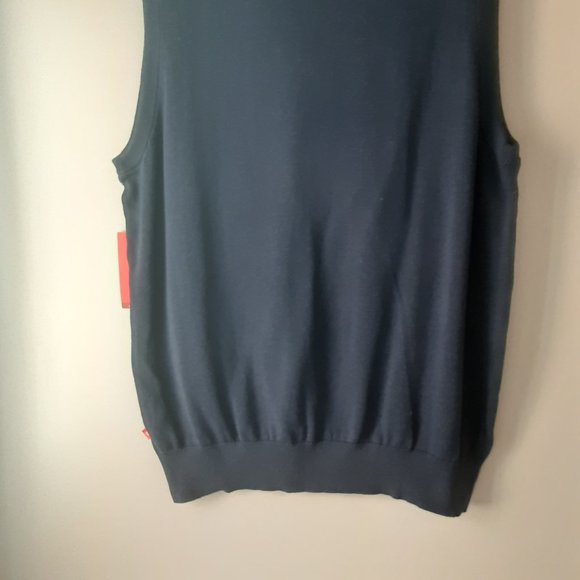 Izod Men's Navy Blue 100% Cotton Vest New! Size XL Tall - Picture 11 of 16